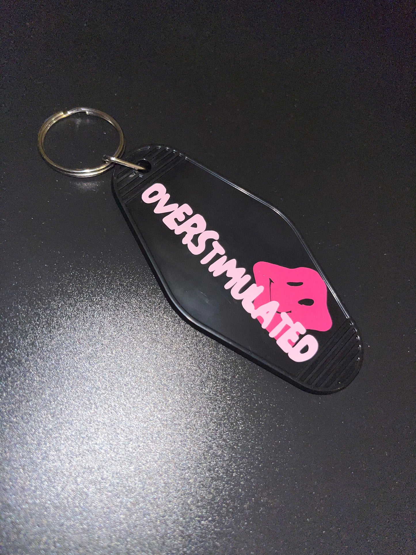 Overstimulated Motel Keychain