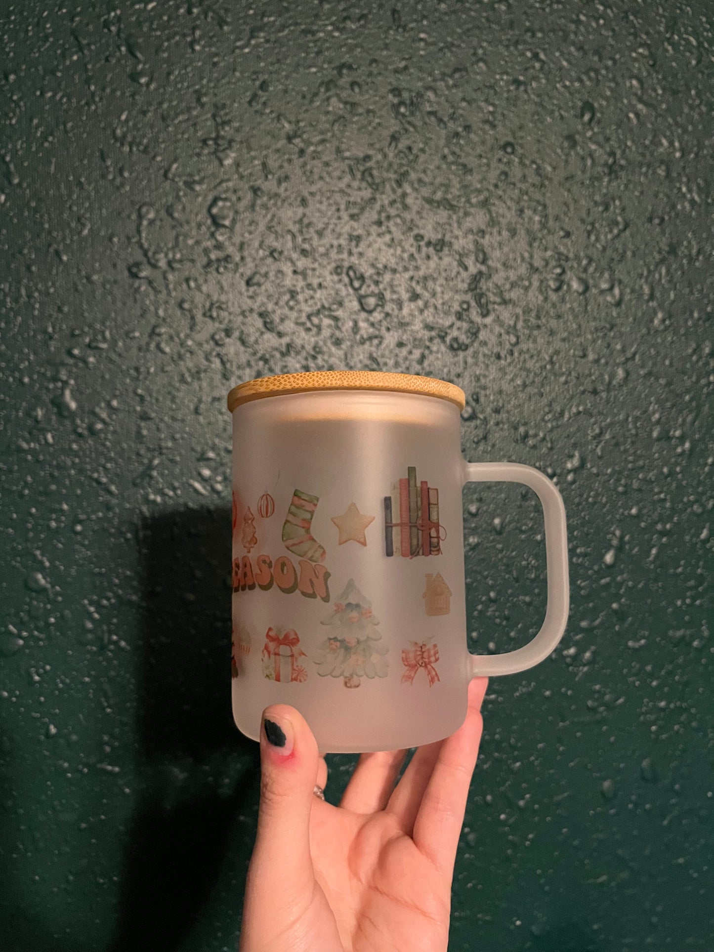 Tis The Season Glass Mug