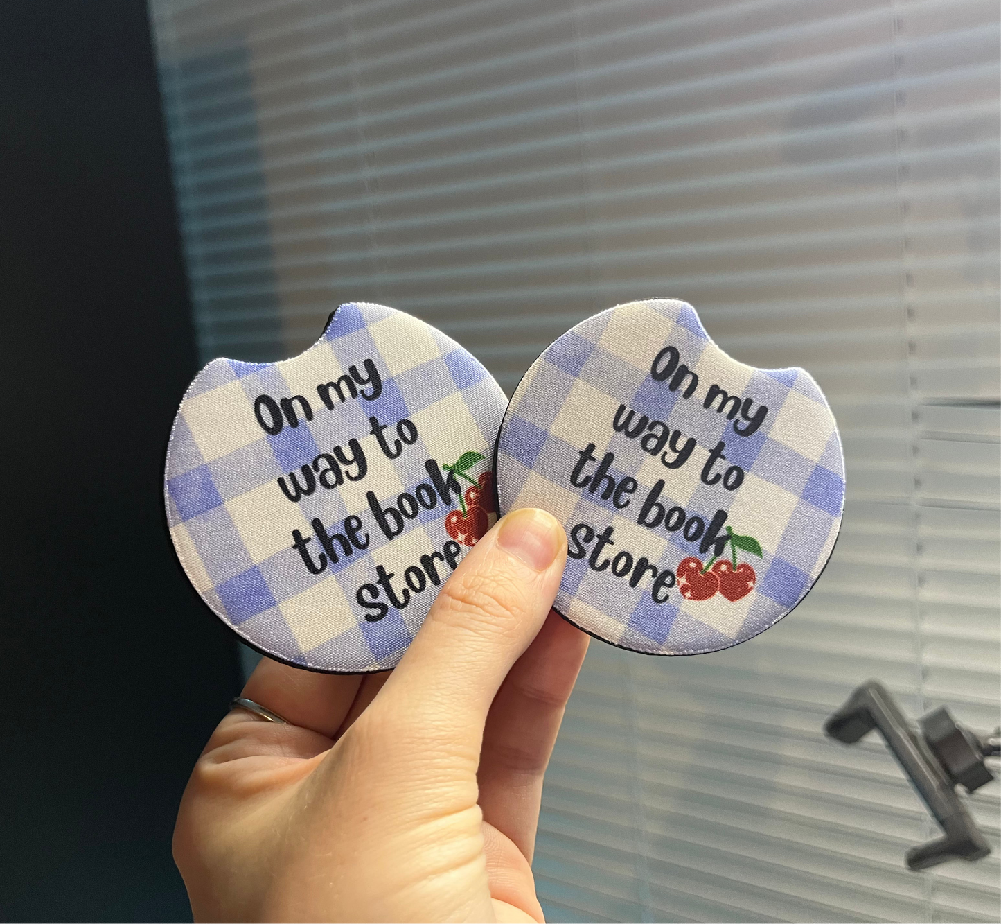 Book Store Car Coaster