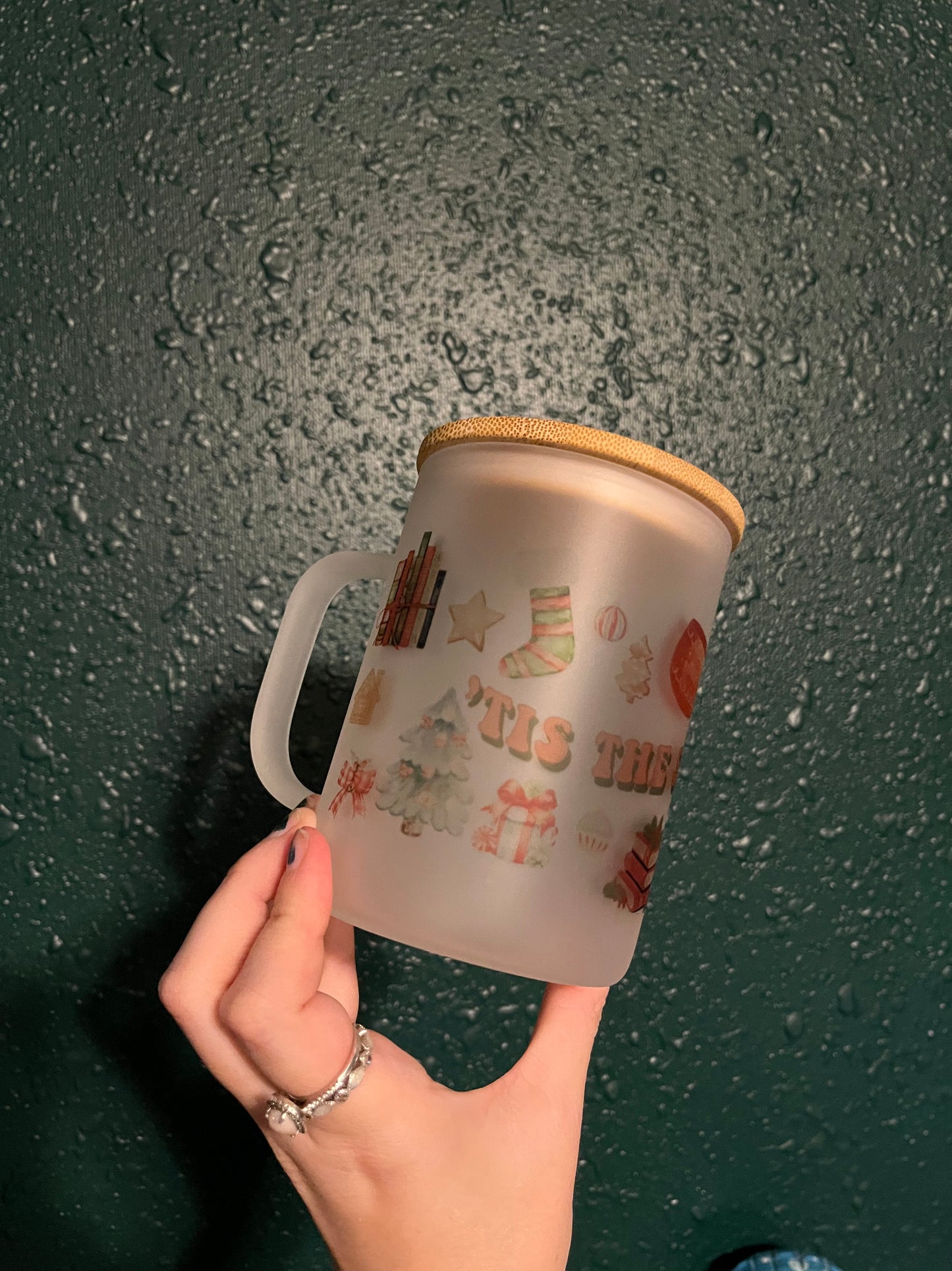 Tis The Season Glass Mug