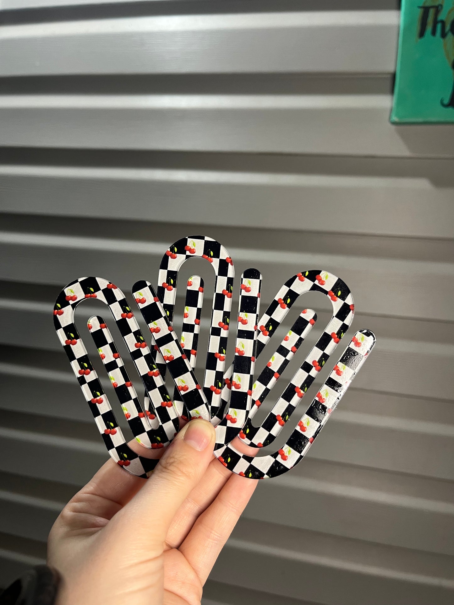 Cherry Paperclip Bookmark