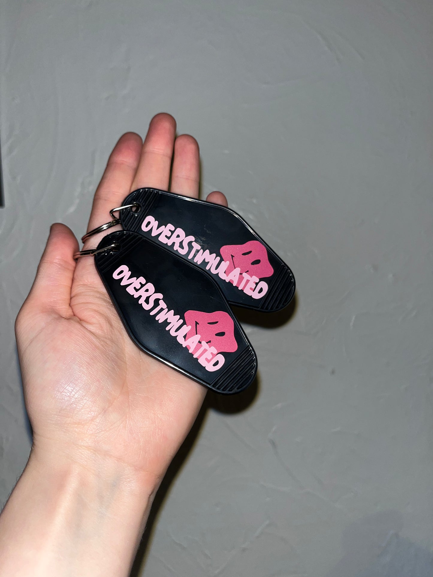 Overstimulated Motel Keychain