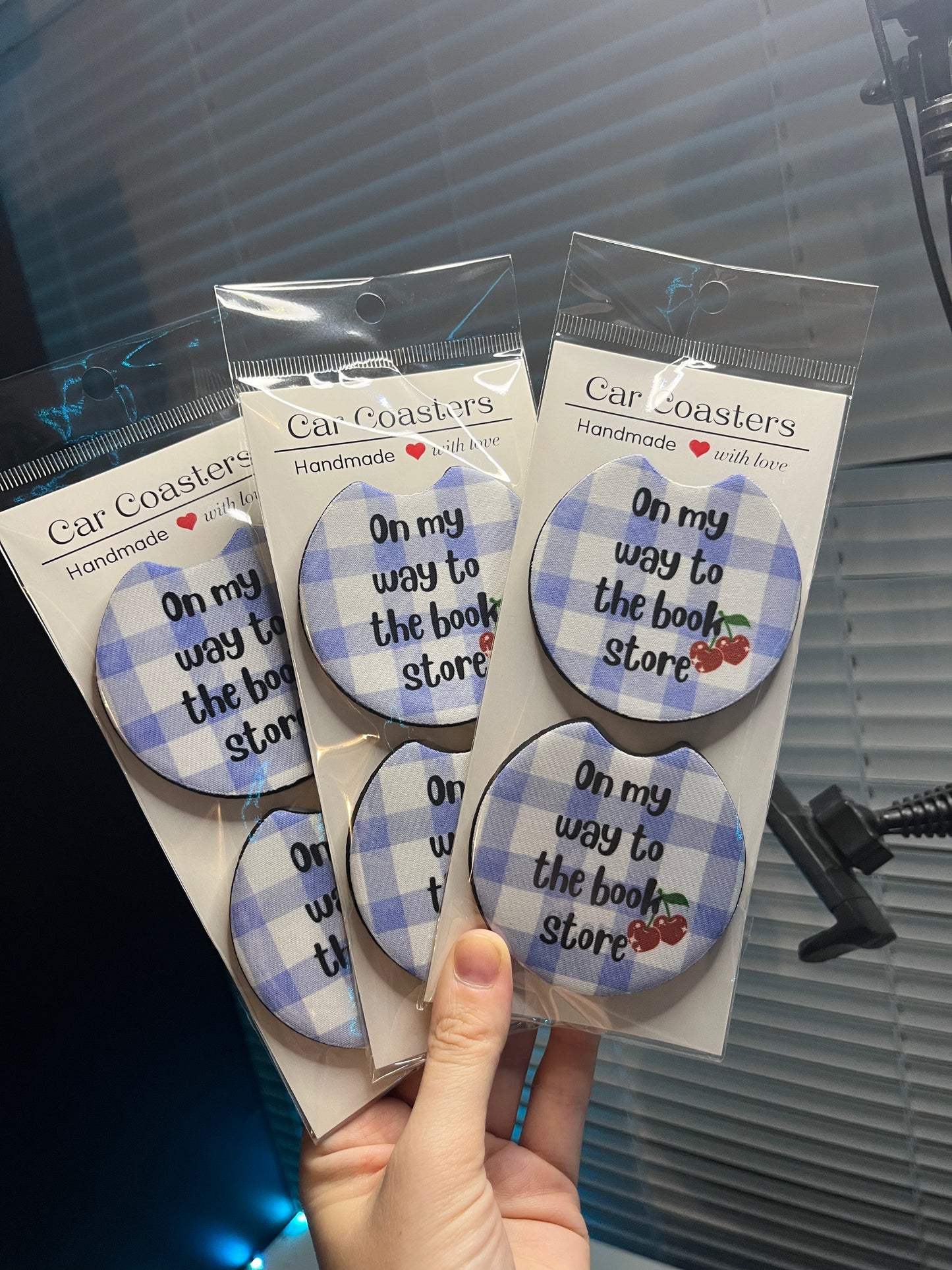 Book Store Car Coaster